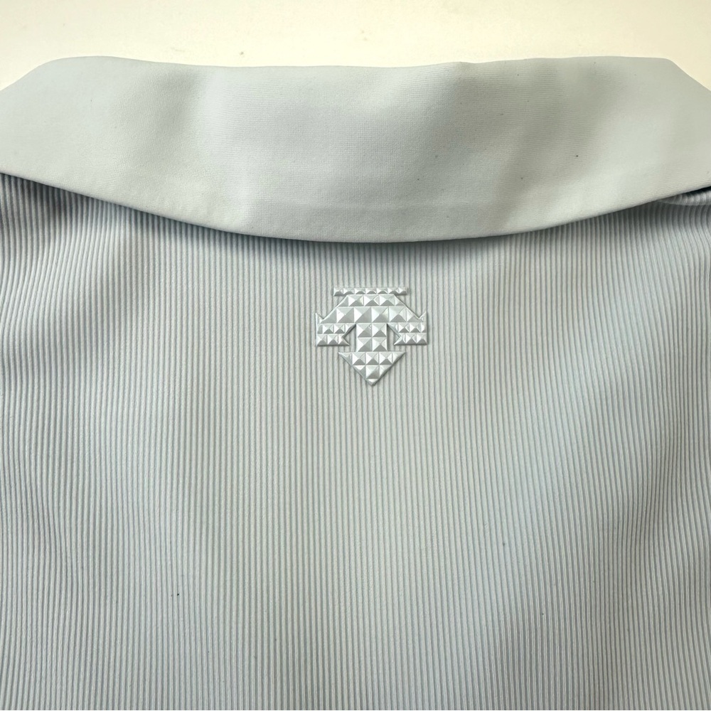 Decente womens soft blue golf polo XS short sleeve quarter zip - Picture 9 of 10